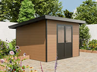 EASYGREEN Vente directe usine : Abri de jardin préfabriqué série D en panneaux sandwich WPC, maisons en acier et bois, chambre moderne, salle de sport