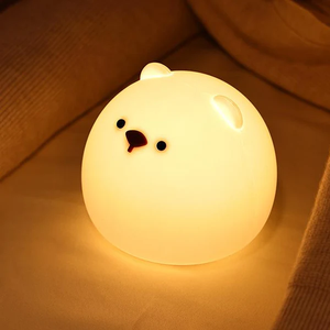 Lampe LED en silicone pour enfants Lampe colorée tactile rechargeable par USB pour chambre d'enfants Lampe de chevet animal ours - Product Image 5