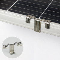 Clips de guidage en acier inoxydable 304 pour drainage et élimination de la boue, accessoires pour panneaux solaires photovoltaïques, fixations de nettoyage à montage rapide