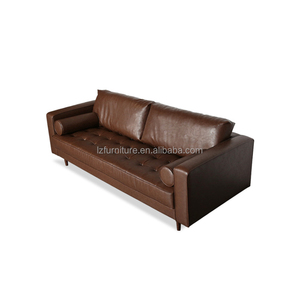 Factory Custom <b>Hotel</b> Lobby Chesterfield <b>Sofas</b> 4-Seater Velvet Deep Tufted Metal Legs Modern Commercial Living Room Furniture - Product Image 6