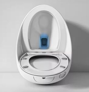 모던 럭셔리 호텔의 일체형 세라믹 계란형 계란 화장실 더블 플러시 일체형 바닥 실장 구조 - Product Image 6