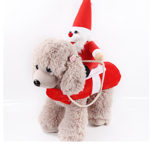Santa Claus <b>Dog</b> <b>Costume</b> Red <b>Christmas</b> Outfit For Small Pets Winter Holiday Wear Comfortable Pet Apparel Transformation <b>Costume</b> - Product Image 5