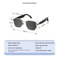 Occhiali da Sole Unisex di Lusso con Connessione Wireless Intelligente per Chiamate in Ufficio e Comunicazione a Mani Libere