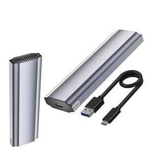 حاوية القرص الصلب <span class=keywords><strong>M</strong></span>.2 الجديدة الخالية من الأدوات NGFF/NVME ببروتوكول مزدوج الحالة الصلبة SSD حاوية القرص الصلب المحمول للكمبيوتر - Product Image 2