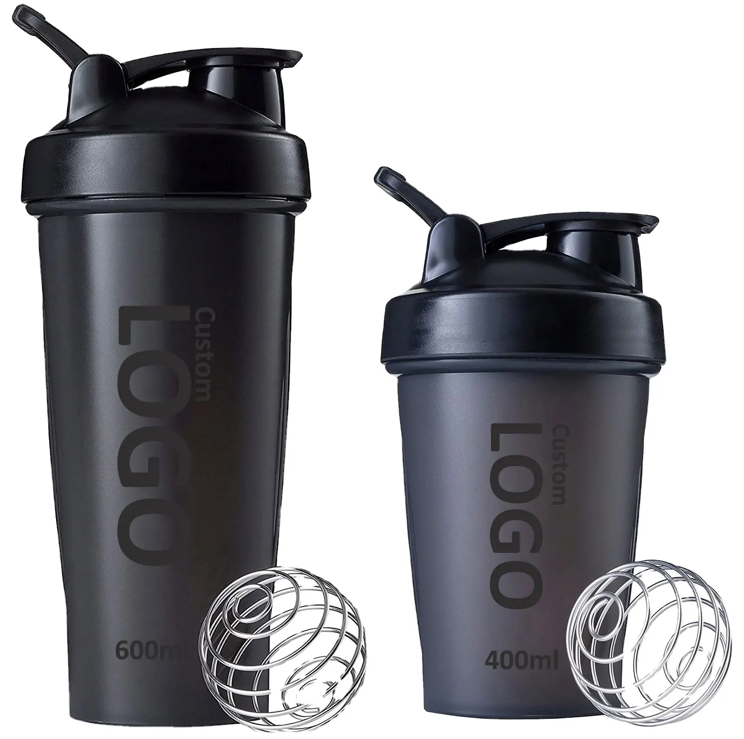 Benutzer definiertes Logo 400ml 600ml Workout Blender Shaker Flasche Gym Protein Shaker Flaschen