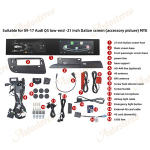 Autostereo Android 14 đài phát thanh xe cho Audi Q5 2009 2017 đa phương tiện CD Player DVD stereo Carplay Navigation đầu đơn vị băng ghi âm - Product Image 5