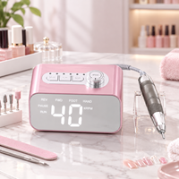 Machine à ongles professionnelle 65W, moteur sans balais 40000 tr/min, lime électrique pour manucure, outil pour salon de manucure acrylique