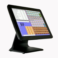 Máquina Pos todo en uno de 10/12/15 pulgadas/sistema pos/terminal pos con impresora térmica, pantalla de cliente, caja de efectivo, Software