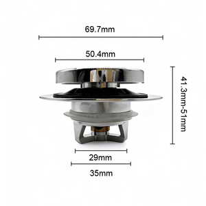 Jutye Pop-Up Drain Stopper Stainless Steel - Leak-Proof <strong>Sink</strong> Drain <strong>Plug</strong> <strong>for</strong> Kitchen/<strong>Bathroom</strong> - Product Image 5