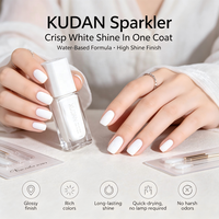 KUDAN – Vernis à ongles pelable à l'eau, 10 ml, flacon carré, 40 couleurs, longue tenue, pigment riche, marque privée, fournisseur pour distributeurs de produits de beauté