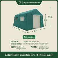 Tente gonflable de secours en cas de catastrophe, abri d'urgence, aide humanitaire, structure pneumatique imperméable