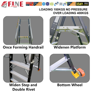 Thang Sàn FRP Thang Sàn Bằng Sợi Thủy Tinh Gấp Gọn Được Thang Sàn Bằng Sợi Thủy Tinh - Product Image 2