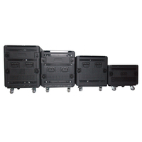 Fresh Designs PE Material 19 pouces 2U 3U 4U 5U 6U 8U 12U LockableRack Case Portable Aviation Cabinet Audio case Support OEM/ODM