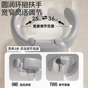 Iuu Baby <b>Bath</b> Stand Gray Plastic Adjustable Height Infant Bathing <b>Support</b> Rack For Toddlers - Product Image 4