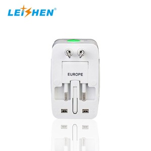 LEISHEN Phích Cắm Toàn Cầu Bộ Chuyển Đổi Du Lịch Nguồn AC Thông Dụng USB Thông Minh 5V/1A Phích Cắm Điện Với Phích Cắm UK USA AUST EU - Product Image 4