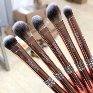 Custom Private Label Heetste Verkopende Hoge Kwaliteit Geit Haar Make-Up Borstel Foundation Poeder <span class=keywords><strong>Concealer</strong></span> Blush Make-Up Borstel Set - Product Image 5