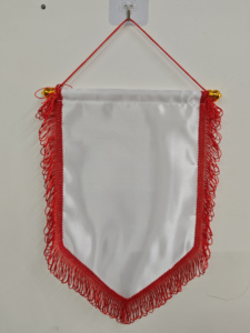 Rectangle Pennant Flag with Streamers Digital Printing White <strong>Background</strong> Red Black Gold Navy Blue Hanging Flag OEM/ODM Factory - Product Image 4