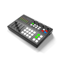 Portable W800 Live Studio Music Recording Interface Sound Card Mixer with Noise Cancelling Dual Device Support for PC & Phone