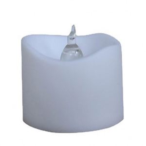 Bougies Pilier LED en Plastique Blanc Brillant Personnalisées en Gros avec Télécommande, à Piles, pour Mariages, Diwali, Noël, Pâques, Anniversaires et Fêtes - Product Image 2