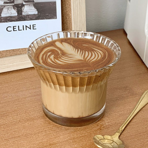 Buen precio taza de café de cristal capuchino 200ml - Product Image 6