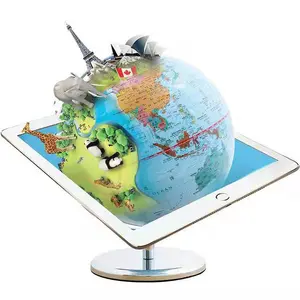 Ar Globe Augmented Reality Educatief Wereld Geografie Tellurion Cartoon Ontwerp Tellurion/