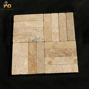 Baldosas de suelo de piedra caliza beige vintage de 10mm de espesor, baldosas de pavimentación de piedra caliza rodante para diseño gráfico de parquet al aire libre - Product Image 1