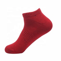 LINGTU Vente en gros 75% Chaussettes en coton Chaussettes athlétiques souples et respirantes Chaussettes de course à pied pour hommes Chaussettes de cheville pour le sport