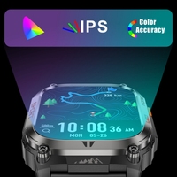 Nouveau GPS montre intelligente QX18 lampe de poche montre de Sport en plein air 630mah batterie IP68 étanche 178 + Modes d'exercice montre pour hommes