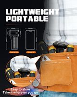 Séchoir à air puissant 130000, ventilateur turbo électrique avec lumière LED, souffleur d'air à jet pour nettoyage automobile, dépoussiéreur d'air violent pour séchage de voiture