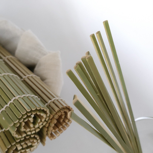 Green Skin Japanese <strong>Sushi</strong> Mold Tools Bamboo Made Yellow Silk Curtains for Seaweed and <strong>Sushi</strong> Rolls - Product Image 6