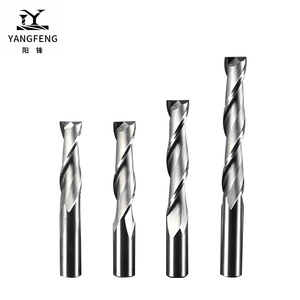 2F utensili da taglio a spirale CNC personalizzato due flauti spirale su taglio <span class=keywords><strong>Router</strong></span> bit Cutter fresa in metallo duro per legno - Product Image 2