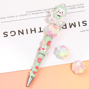 Cuentas luminosas de Arcilla rosa brillante de 20mm, exquisitas cuentas de Camelia, accesorios de cuentas de cadena para teléfono móvil DIY - Product Image 2