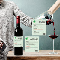 Autocollants personnalisés imperméables et amusants pour bouteilles de vodka, bière, vin, tequila et jus - Étiquettes adhésives personnalisées avec des blagues