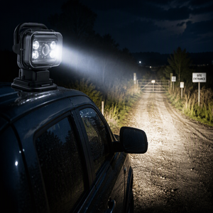 ไฟฉาย LED พกพา ควบคุมระยะไกล ไฟสปอร์ตไลท์ 12V ไฟทำงานสำหรับออฟโรด ติดตั้งบนหลังคารถยนต์ - Product Image 6