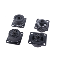 Support d'amortisseur en caoutchouc naturel pour engins de construction, anti-vibration CC224 CC324 CC424 CC524, pièces d'amortisseur noires