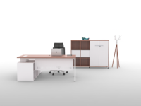 2025 Meilleur bureau de direction autoportant moderne pour les gestionnaires de bureau Mobilier en acier durable pour les professionnels