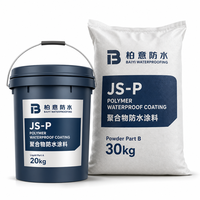 Revêtement imperméabilisant cimentaire polymère JS-P haute élasticité, bicomposant, lot de 50 kg, prix usine, vente en gros