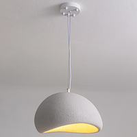 Luminaire suspendu moderne minimaliste de style nordique pour cuisine et salle à manger, lampe suspendue en ciment, lustres en résine pour salon