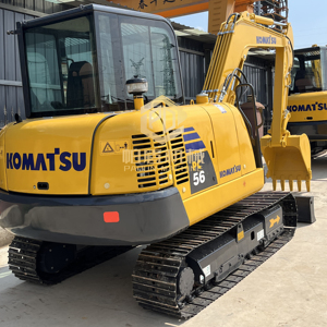 Excavadora Usada Komatsu PC56 de 5 Toneladas de Buen Rendimiento a Bajo Precio en Venta, Excavadora de Orugas Komatsu PC56-7 Usada - Product Image 1