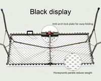 Meilleur choix : Table de salle à manger pliante moderne de 6 pieds en plastique avec plateau en HDPE, pieds empilables imperméables pour usage extérieur
