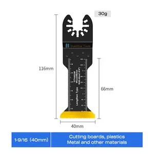 Lame de scie alternative BIM Titanium Plating 116*40mm pour couper les panneaux de fibres de bois et le métal