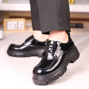Formal <strong>UK</strong> 38-44 Two-layer EVA Rubber Black Office Men's Leather Loafers Embroidered <strong>Shoes</strong> - Product Image 3