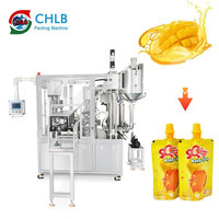 Machines de capsulage de remplissage de poche de bec de jus liquide de machine de remplissage de sac debout à grande vitesse