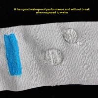 Vente directe usine de papier plissé jetable multicolore pour le cou, papier de protection pour le cou pour salon de coiffure, bande de protection imperméable pour coiffeur