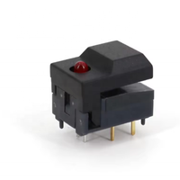 Interrupteur tactile carré momentané SPDT à 6 broches PB86-A1 avec LED pour le contrôle des équipements de scène
