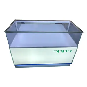 Hot Selling Glass Mobile Phone counter top showcase shop furniture design store window display