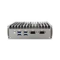 Petit ordinateur industriel Mini Pc Core I7 5500U I5 5200U I3 5005U Rs232 Com Châssis intégré double LAN PC de bureau sans ventilateur