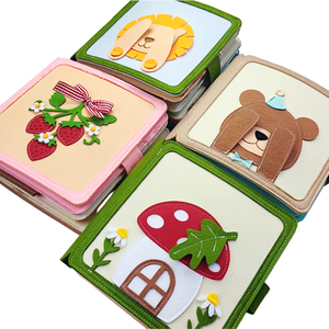 Libro Sensoriale Montessori in Feltro Morbido per Bambini e Neonati, Giocattolo Educativo Prescolare 20x20cm Unisex - Product Image 1