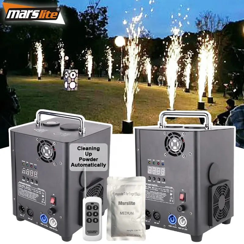 Lạnh tia lửa máy 600W đám cưới DJ bên giai đoạn lạnh Sparkler máy từ xa DMX contaol lạnh đài phun nước tia lửa máy