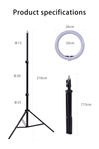 Ulanzi 2.1m Vente en gros Bâton à selfie et trépied en fibre de carbone Support pour téléphone portable avec prise en charge du <span class=keywords><strong>chat</strong></span> en direct pour la vidéo - Product Image 3